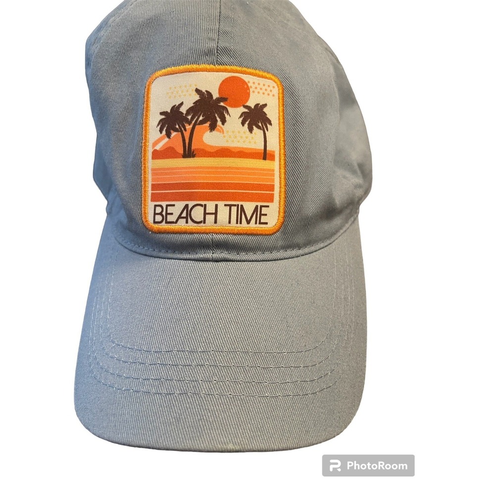 David and Young Blue Adjustable Baseball Cap Hat NWT. "Beach Time"
